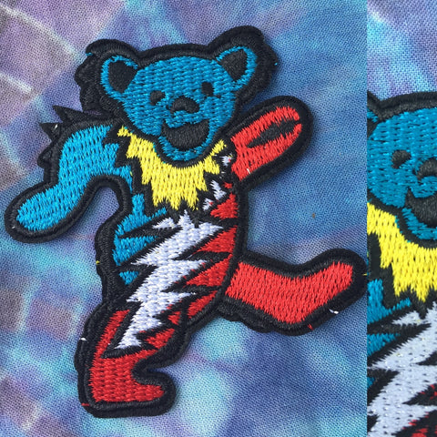 Red White and Blue Bear Patch 3"