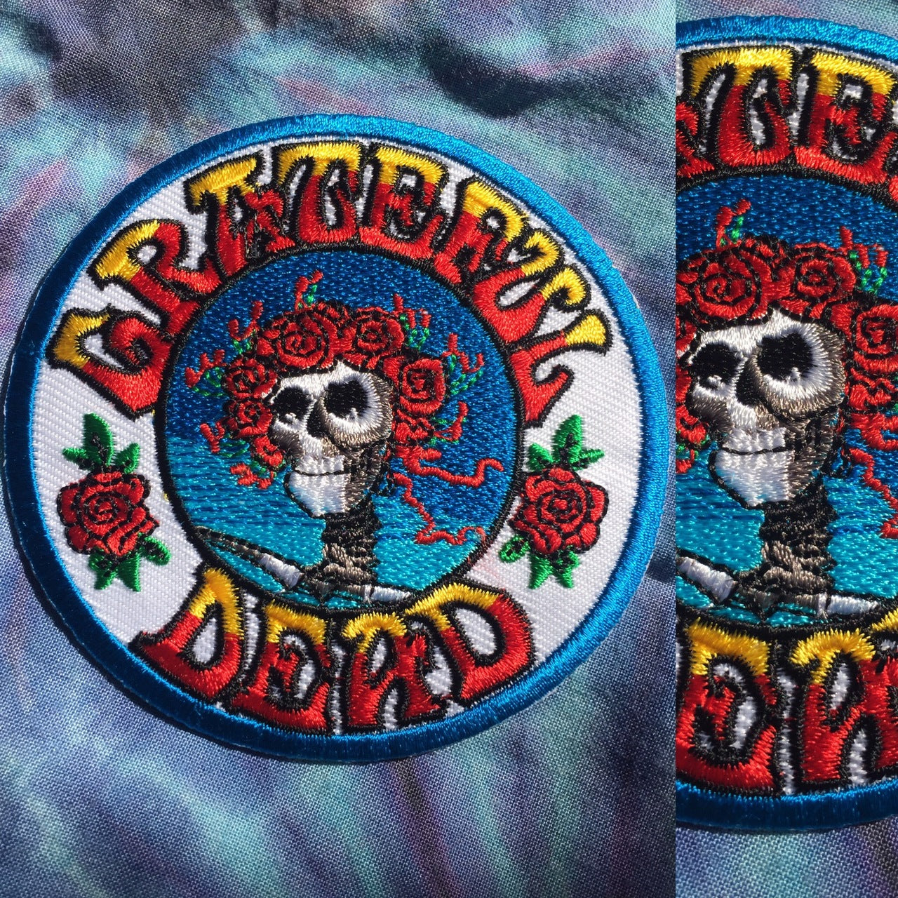 Grateful Dead Bertha Roses Patch 3.5"