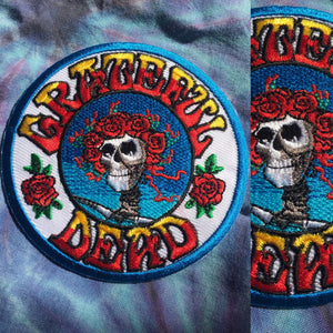 Grateful Dead Bertha Roses Patch 3.5"