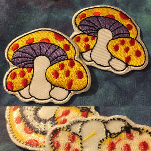 Small Mushroom Patch 2" by 1.75"