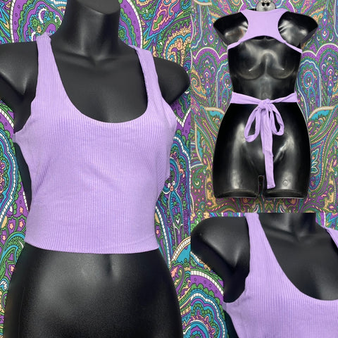Tie back crop - Lavender