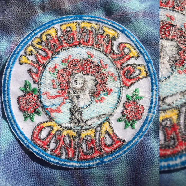 Grateful Dead Bertha Roses Patch 3.5"