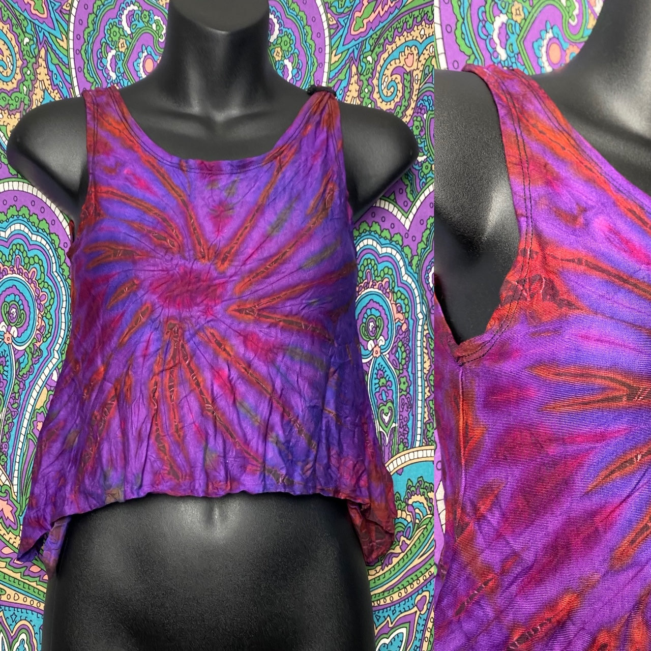 Sugaree Tie dye Tank - Purple