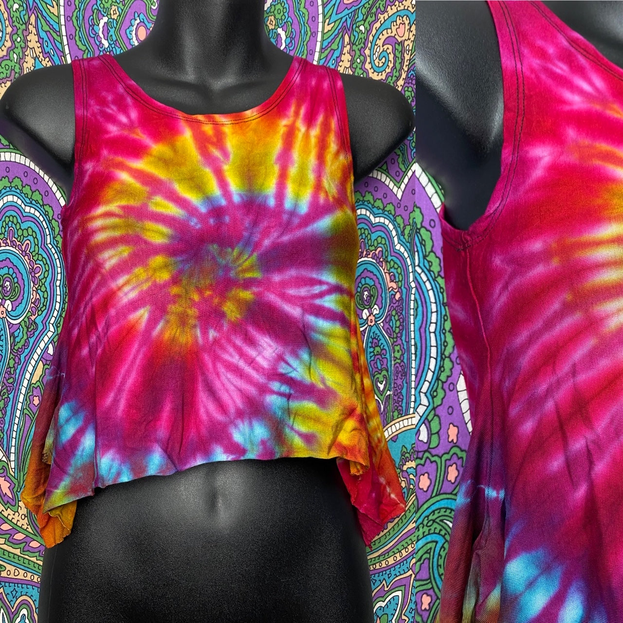 Sugaree Tie dye Tank - Bright Rainbow