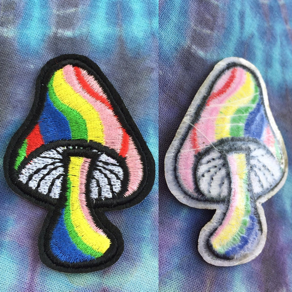 Rainbow Mushroom Patch 2.25"