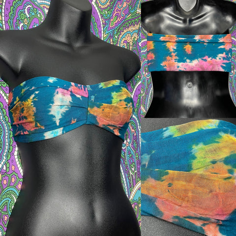 Tie dye Bandeau - Ocean