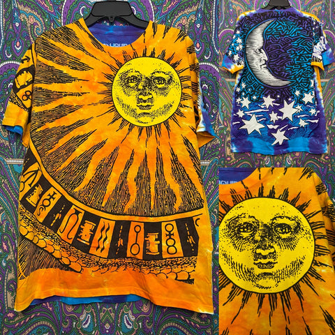 Sun and Moon Tie Dye Tee