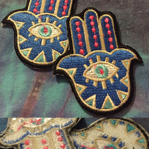 Small Hamsa Patch 2" by 2.25"