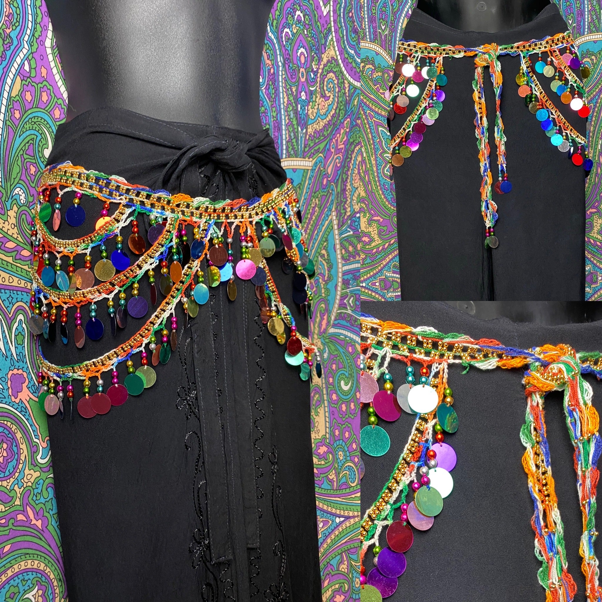 Rainbow coin belt