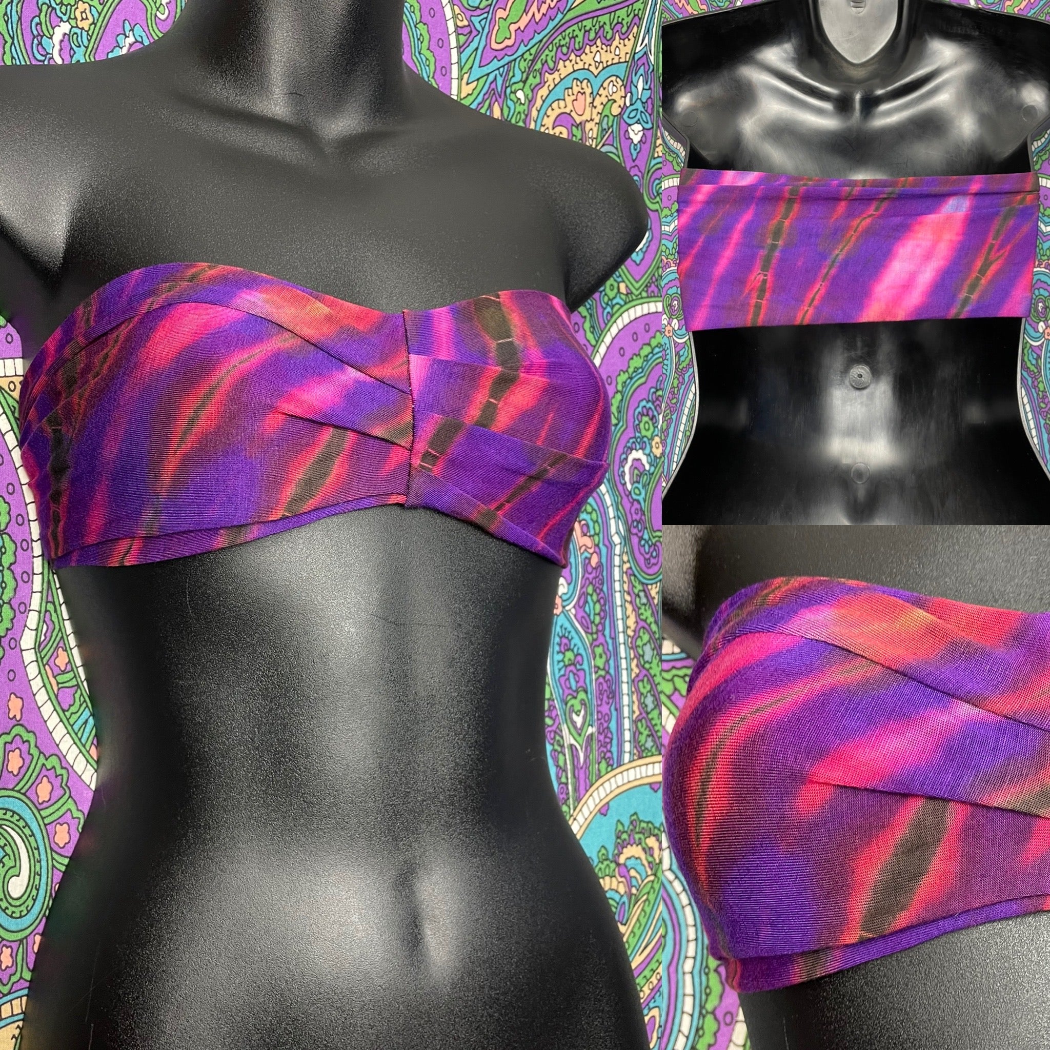 Tie dye Bandeau - Purple