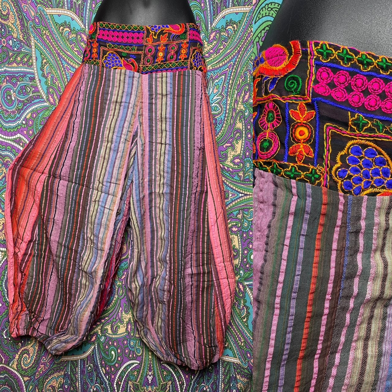Colorful Balloon pants Pink