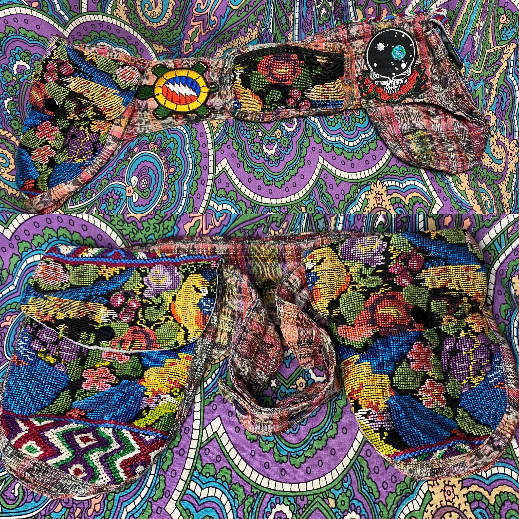 Grateful Dead patchy Woven Saddlebags (Style C)
