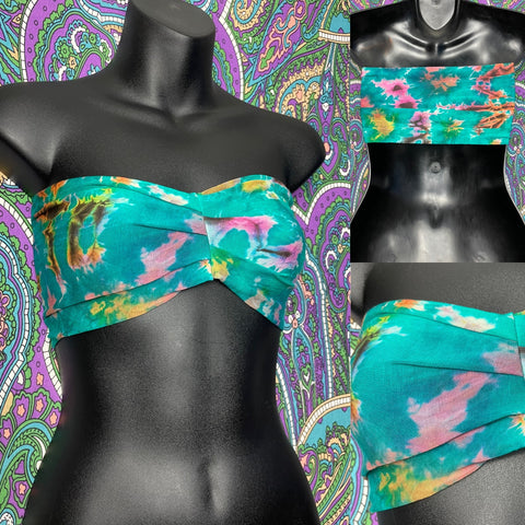 Tie dye Bandeau - Green