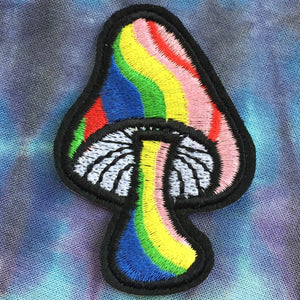 Rainbow Mushroom Patch 2.25"