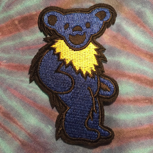 Blue Dancing Bear Patch 3"