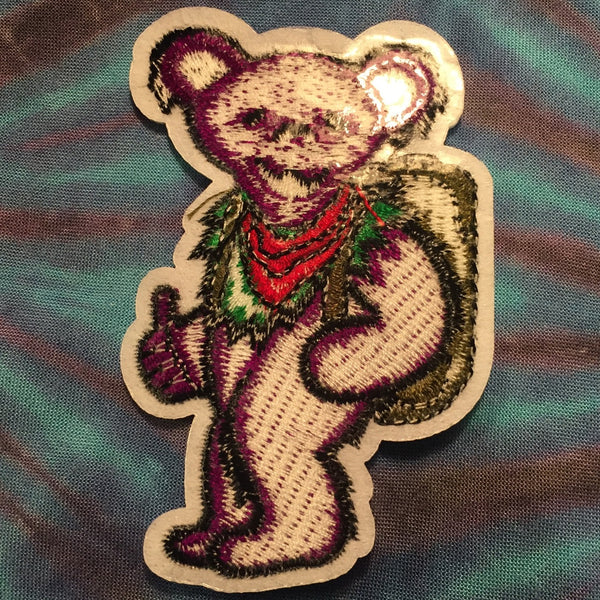 Purple Backpacking Bear Patch 3"