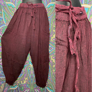 Maroon pocket Harem Pants