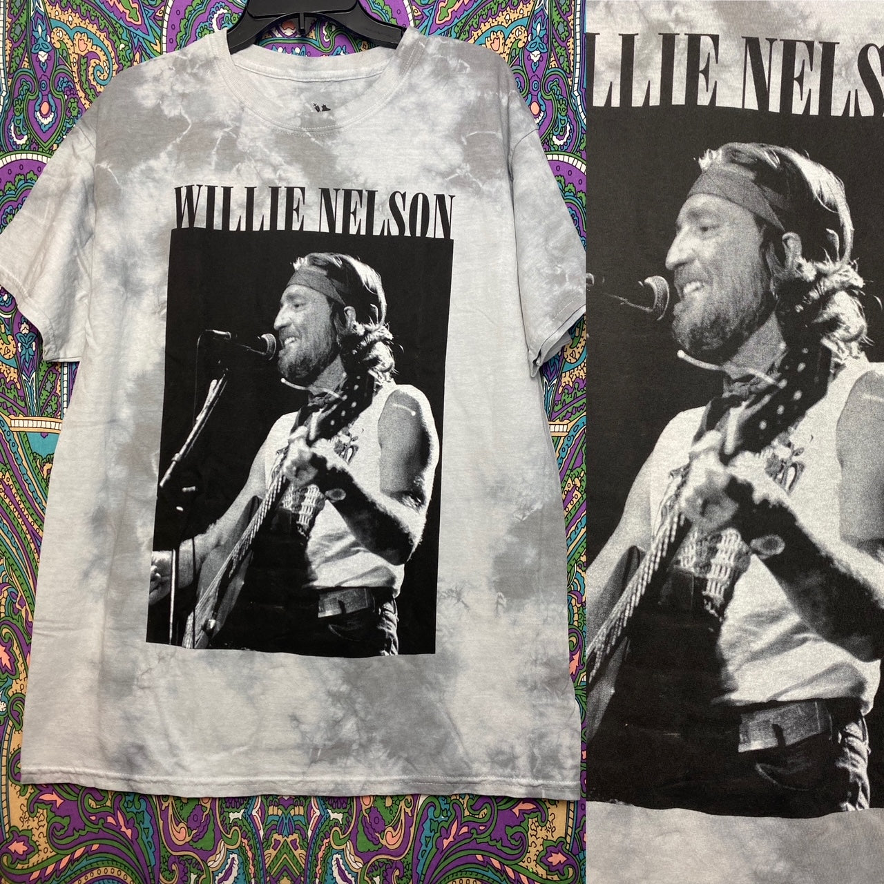 Willie Nelson Short Sleeve Tie Dye Tee